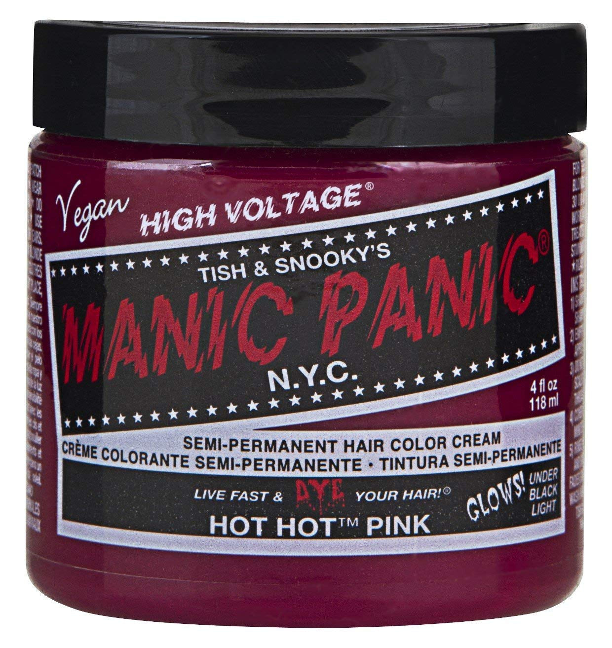 Manic Panic Electric Lizard Classic Cream, vegan, fără cruzime, vopsea de păr verde semipermanentă 118ml