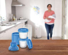 Philips Avent Austellungssystem Für Muttermilch, Becher Inklusive Deckel, Adaptador (Modell SCF618/10) Accesorios Alimentación y Lactancia Bebe Naty Shop