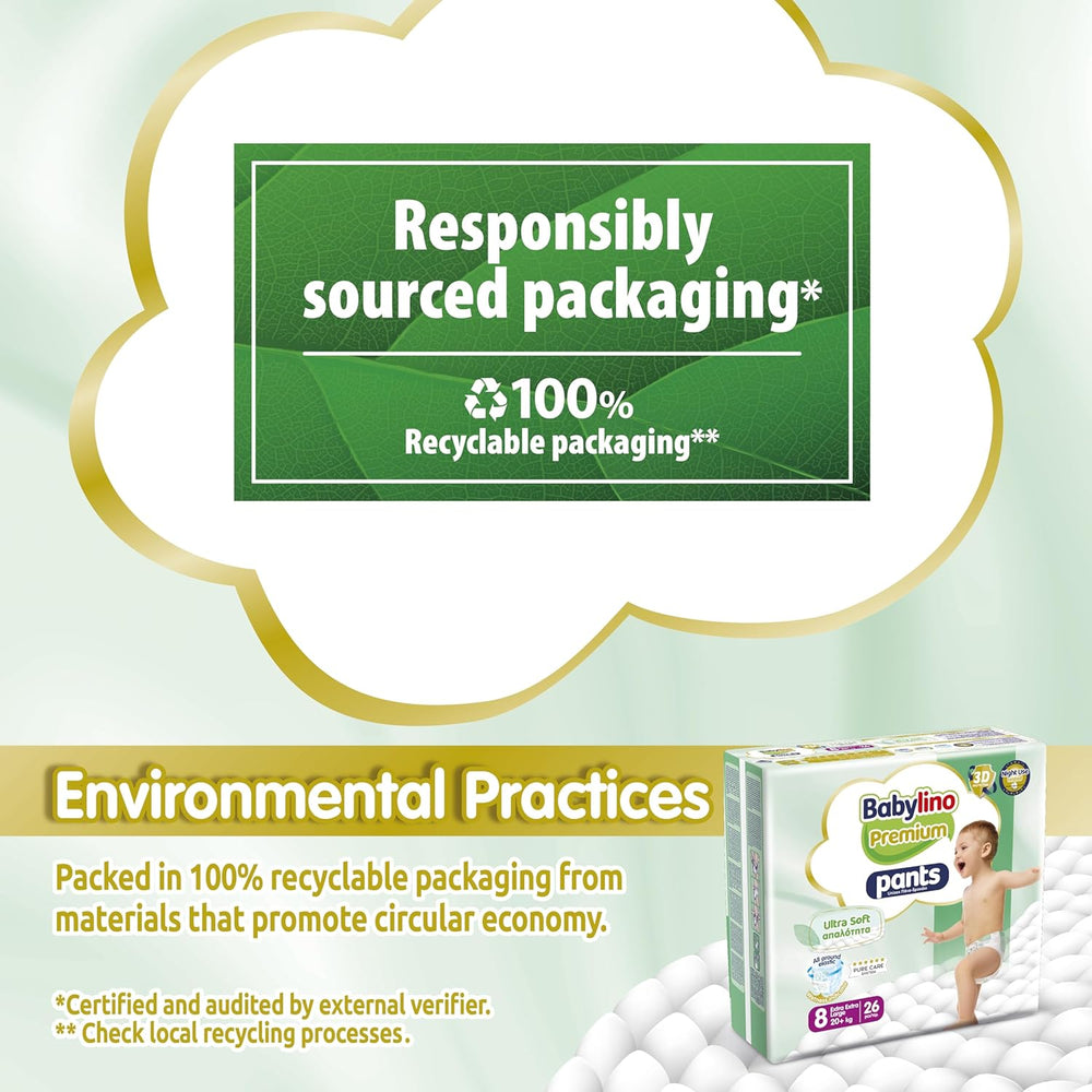 Pantalón Premium Talla 8 con filtro ultrasuave, XXL (20+ kg), 104 piezas