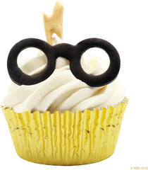 Forme de biscuiți și fondant Harry Potter, set de 2, Ochelarii și cicatricea lui Harry, mici, argintii