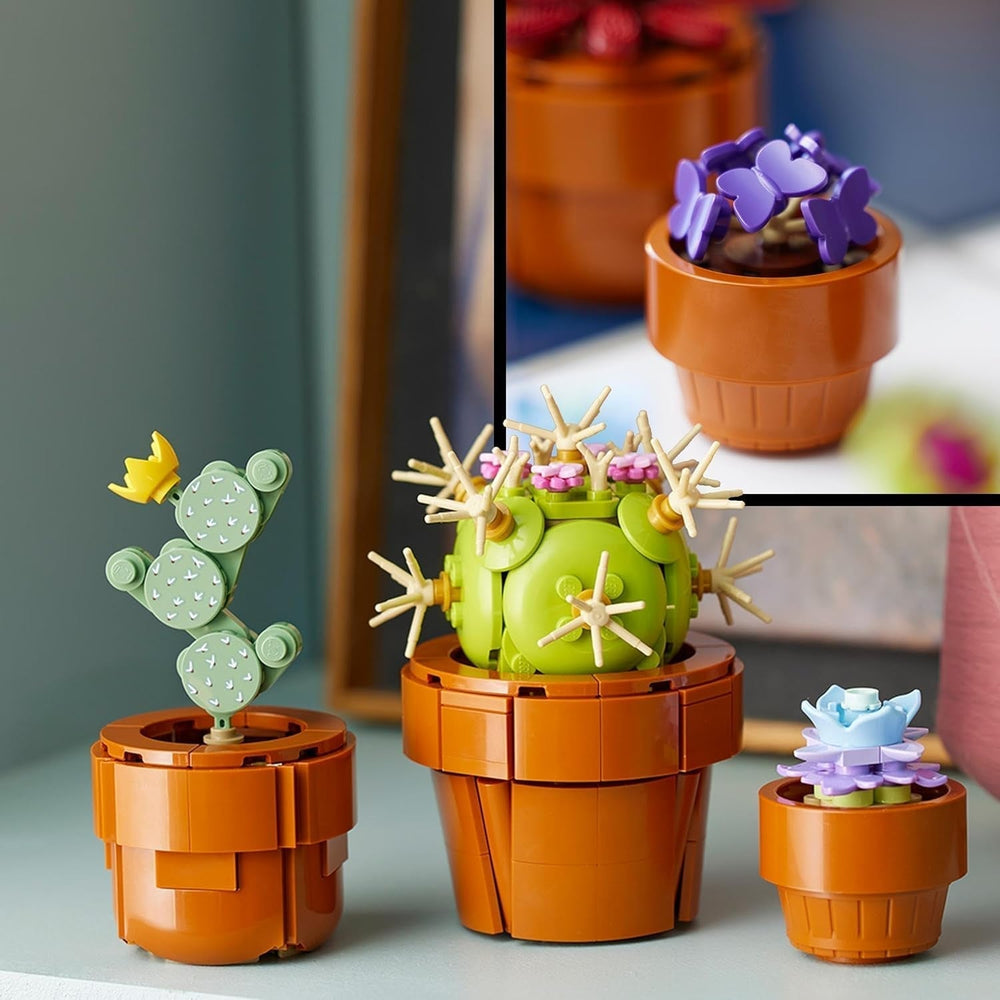 LEGO Icons Miniplantas, 9 flores artificiales para construir, colección botánica para adultos con maceta de terracota para construir, decoración del hogar, regalo para mujeres y hombres 10329 Juegos de construcción Besuche den LEGO-Store