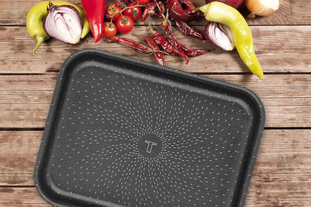 Tefal J1600502 Success Flach Mini Backofen Aluminio Schwarz 19X25 X 4,2 Cm Moldes y bandejas para repostería Naty Shop