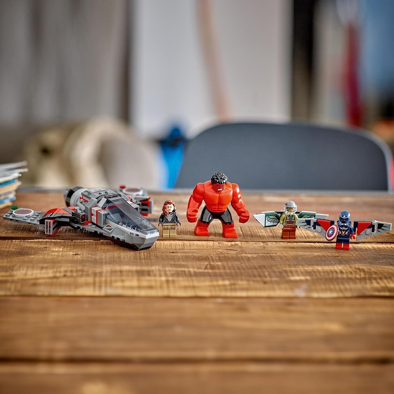 LEGO Marvel Enfrentamiento entre el Capitán América y Hulk Rojo Regalo para niños Jet Set para construir Juguete de superhéroe para niños y niñas Juguete de construcción de aventuras de 8 años 76292 Juegos de construcción Besuche den LEGO-Store