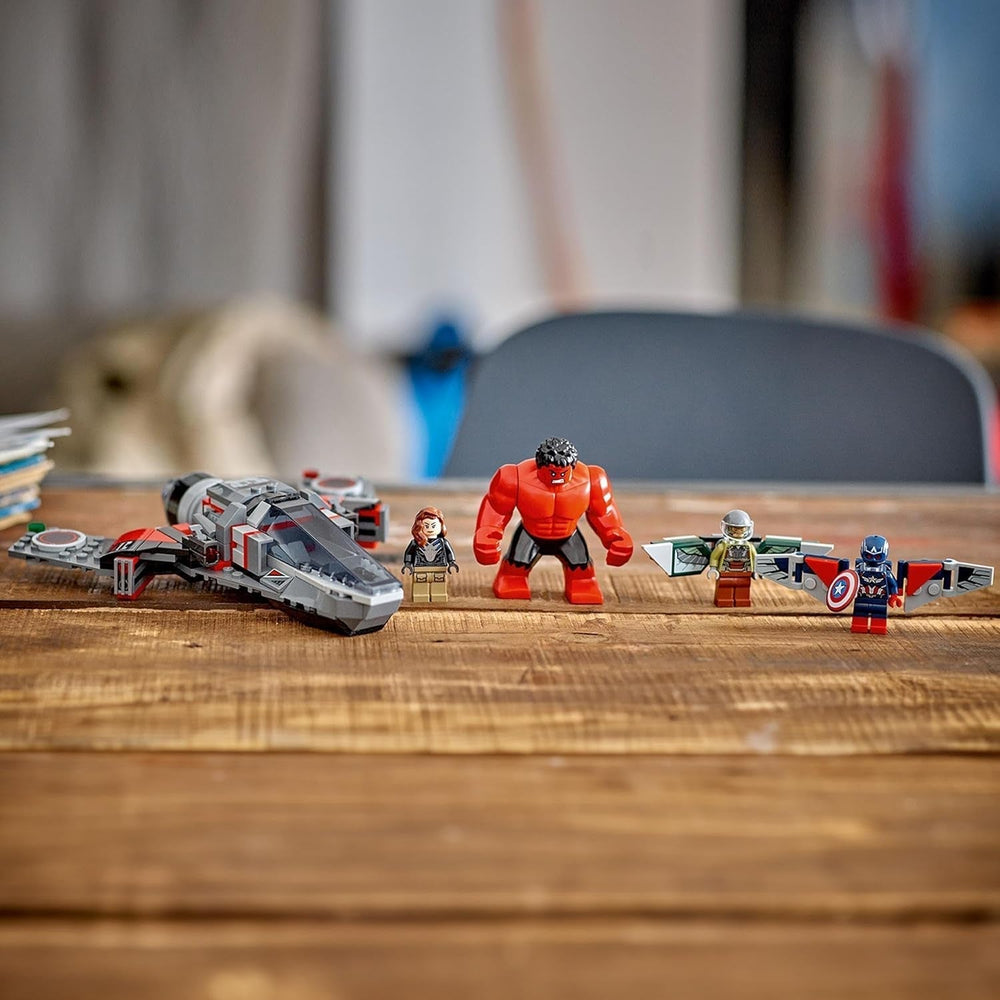 LEGO Marvel Enfrentamiento entre el Capitán América y Hulk Rojo Regalo para niños Jet Set para construir Juguete de superhéroe para niños y niñas Juguete de construcción de aventuras de 8 años 76292 Juegos de construcción Besuche den LEGO-Store