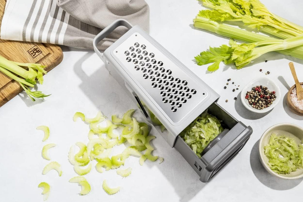 ZWILLING Z-Cut răzătoare pătrată, multifuncțională, lamă din oțel inoxidabil Peeler Naty Shop