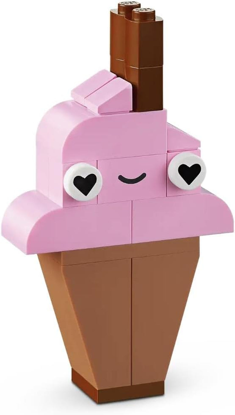 LEGO 11028 Classic Pastel Juego de Construcción Creativa Caja de Ladrillos, Juguete de Construcción para Niñas y Niños a Partir de 5 Años Con Modelos; helado, dinosaurio, gato y más Juegos de construcción Besuche den LEGO-Store