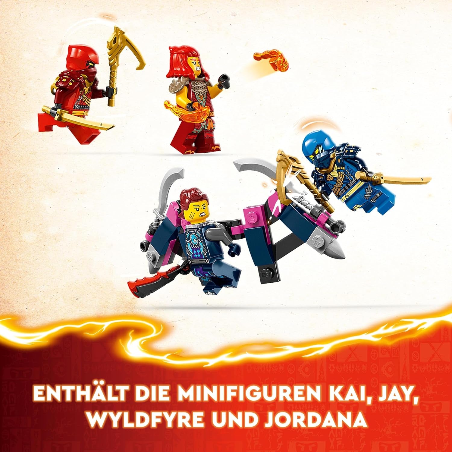 LEGO NINJAGO Juego de robot trepador ninja de Kai, juguete ninja con figura de acción para construir y 4 minifiguras, juego de aventuras para niños, regalo de cumpleaños para niños y niñas de 9 años 71812 Juegos de construcción Beuche den LEGO-Store
