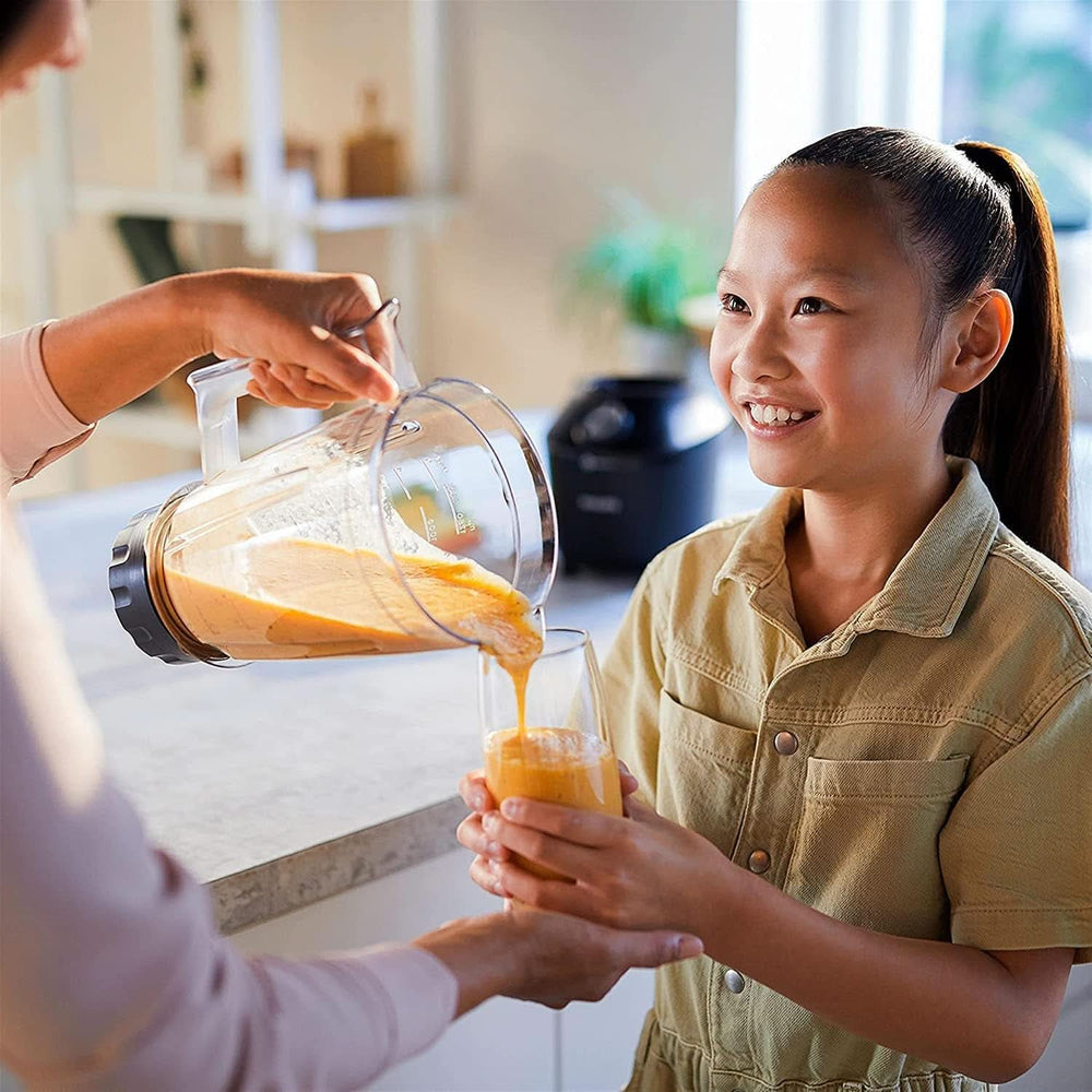 Philips Batidora y batidora con base - 600 W, vaso de 2 litros, aplicación Homeid, 2 funciones de calentamiento + función de impulso, problema, función de trituración de hielo (HR2291/41) Kitchen Naty Shop