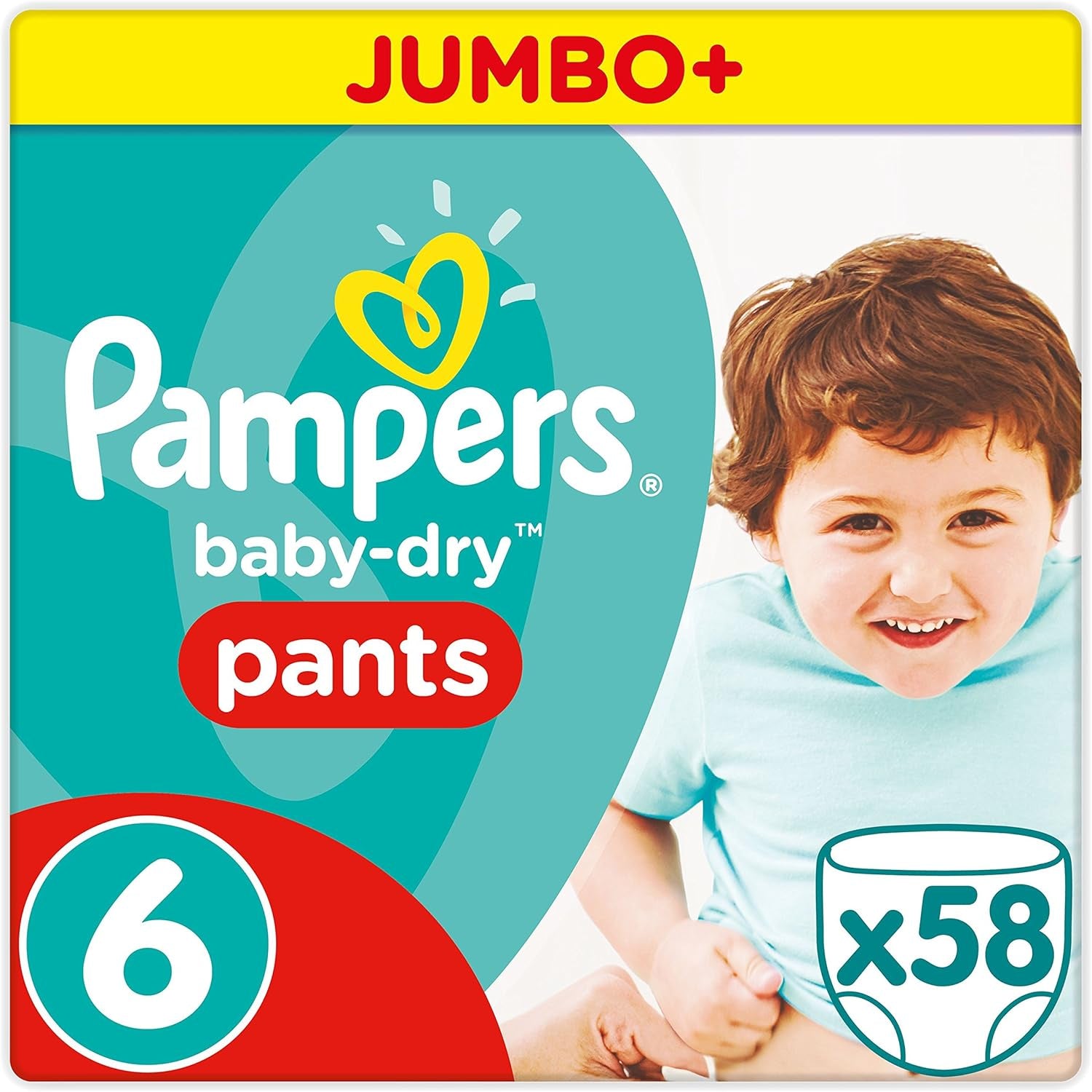 Pañales Pampers 81657566 Baby-Dry Pants, blanco