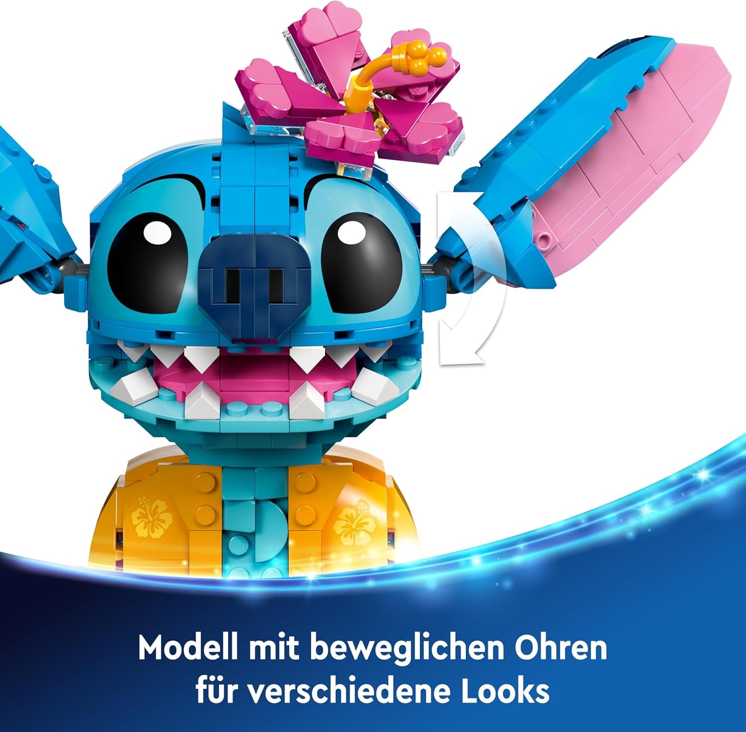 Lego | Disney Stitch Spielzeug - Figur zum Spielen und Sammeln mit Einer Eistüte und Einer decorativoen Blume - Geschenk für Mädchen, Jungen und Lilo & Stitch Filmfans ab 9 Jahren - 43249