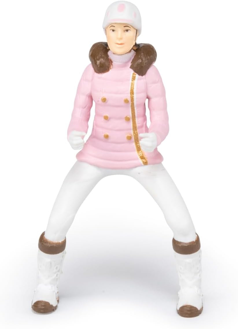 PAPO - Horse figure - Rider Fashion Winter, pasiune pentru călărie, jucărie pentru copii de la 3 ani. Action figures Naty Shop