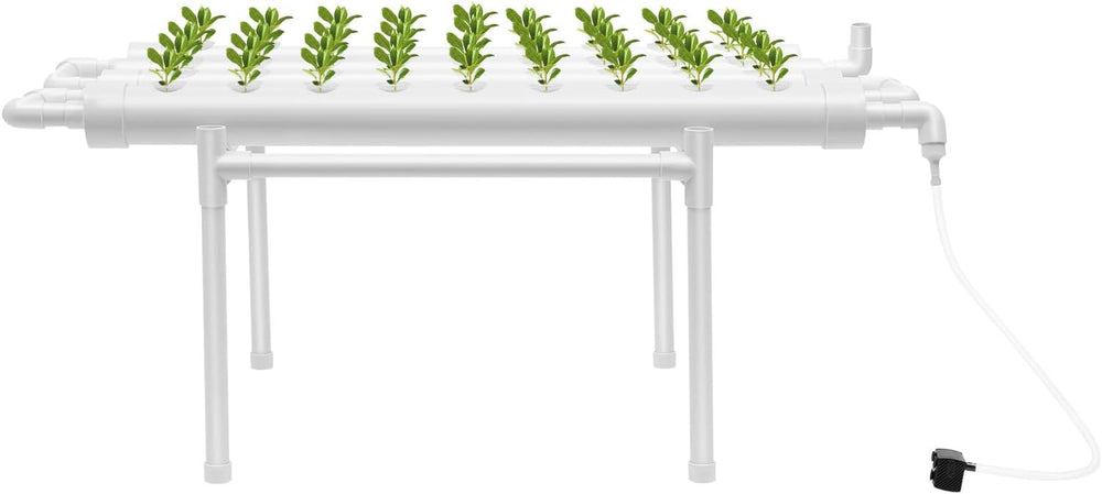 Kit de cultivo hidropónico de 36 maceteros, kit de cultivo hidropónico de 100 × 50 × 30 cm, sistema de cultivo hidropónico con bomba de agua, sistemas de cultivo de plantas sin suelo de PVC-U