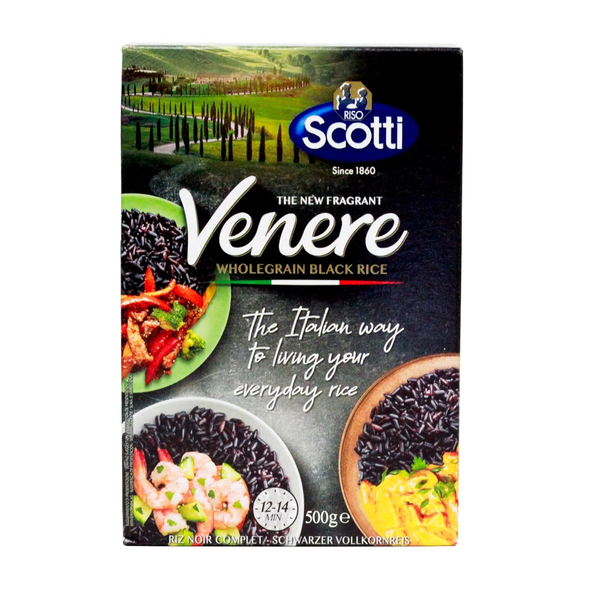 Scotti Arroz Integral Negro Riso Nero Venere 500 g