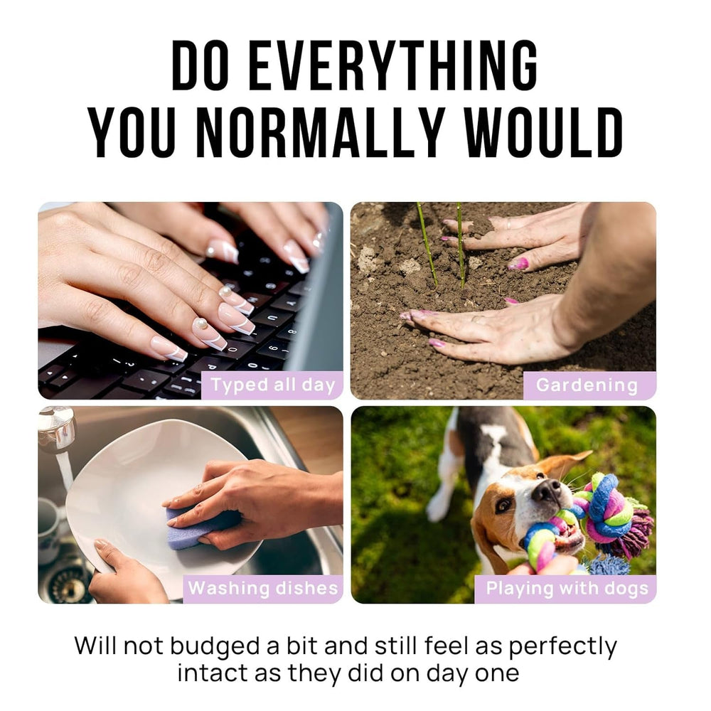 Btartbox Unghii False Scurte și Pătrate, Model Baby Boomer, pentru Lipire, Unghii False Albe, Roz Gradient, Unghii Artificiale Scurte cu Lipici de Unghii, 30 Bucăți Unghii False Artificiale Pătrate