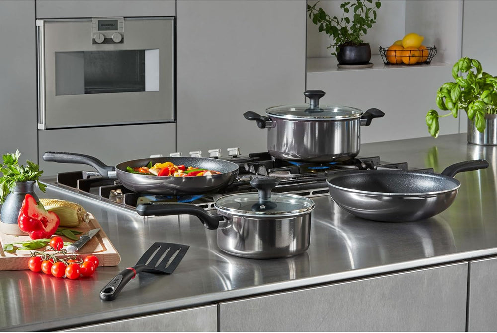 Tefal D52606 Resist, revestimiento antiadherente de titanio Ollas y Sartenes Naty Shop