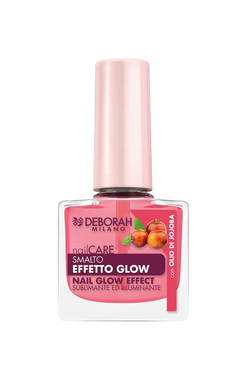 Esmalte de uñas Milano para uñas quebradizas, efecto quebradizo y brillante, ilumina y embellece las uñas, con aceite de jojoba, realza el color natural de las uñas, 8,5 ml