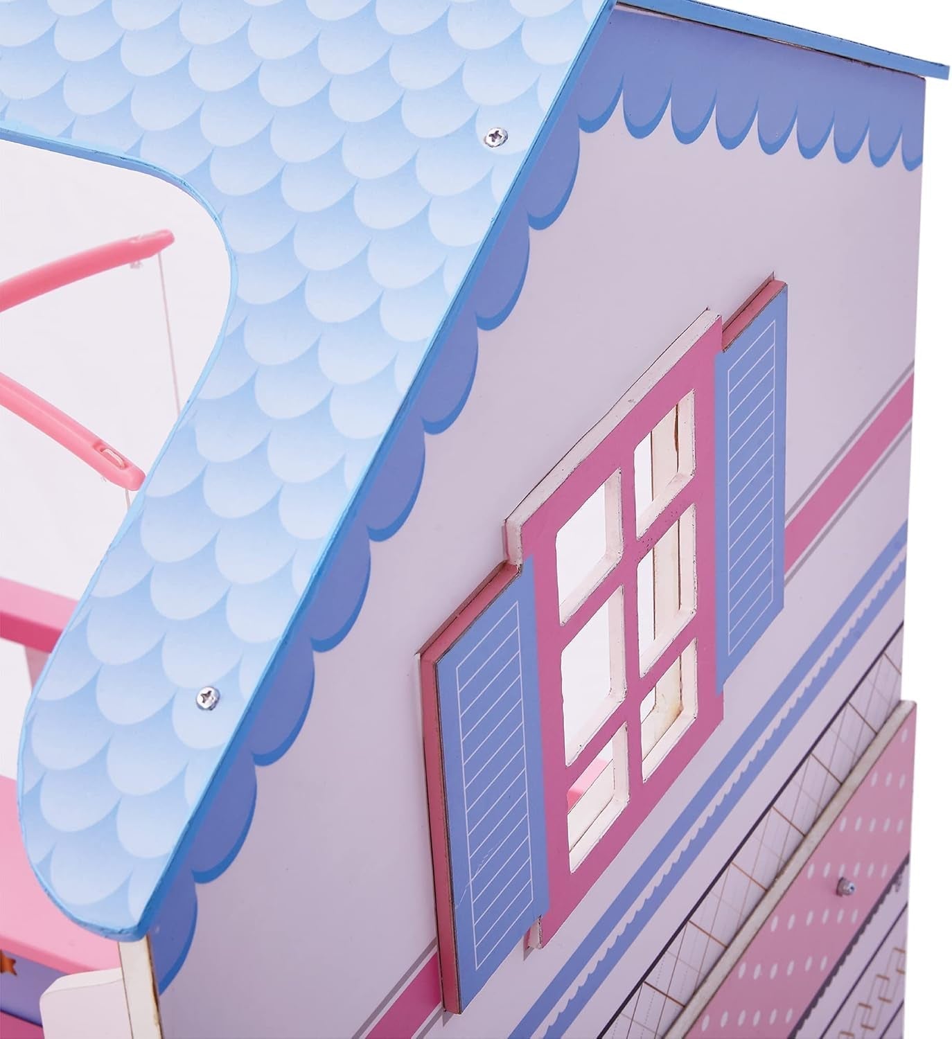 Olivia'S Little World Teamson Kids Muñecas bebé de 18 pulgadas Casa de muñecas de madera Guardería de doble cara TD-11460W Casas de muñecas Naty Shop