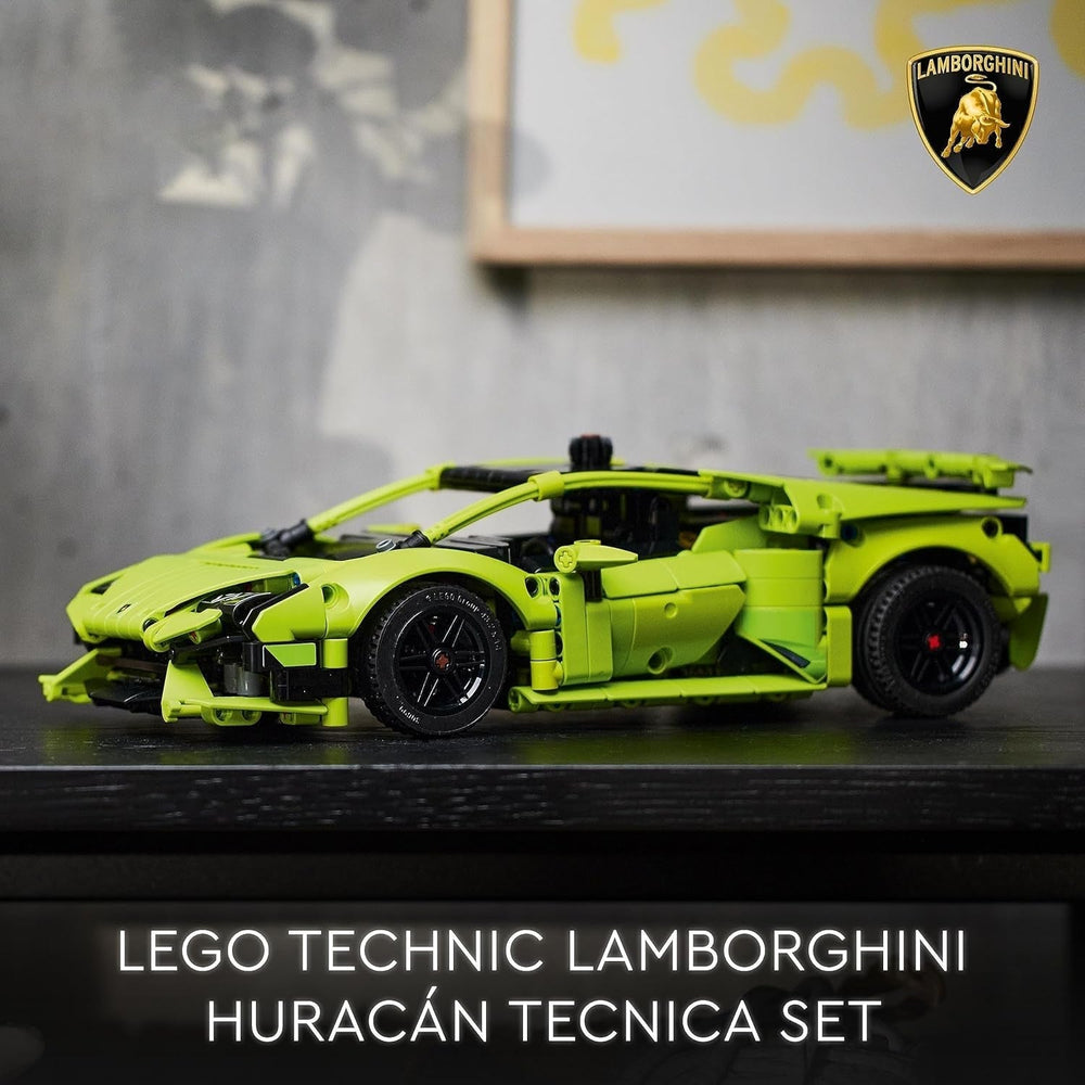 LEGO 42161 Technic Lamborghini Huracán Tecnica Kit de modelo de coche de juguete Set de construcción de coches de carreras para niños niñas Colección de aficionados a los deportes de motor Juegos de construcción de regalo Besuche den LEGO-Store