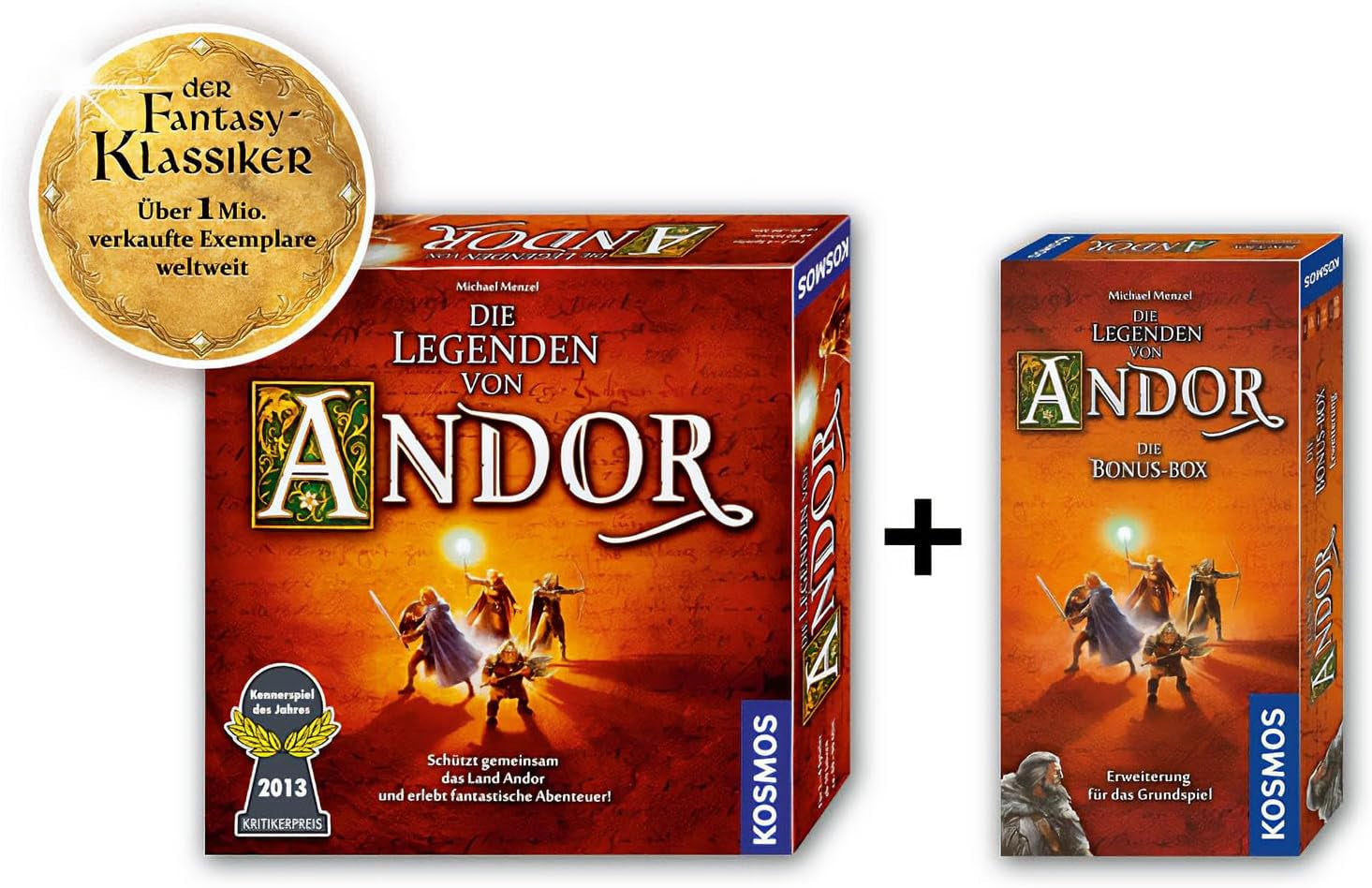 Kosmos 684358 Andor - Cutia Bonus, o expansiune variată pentru clasicul fantasy Legendele din Andor, pentru vârste de la 10 ani în sus