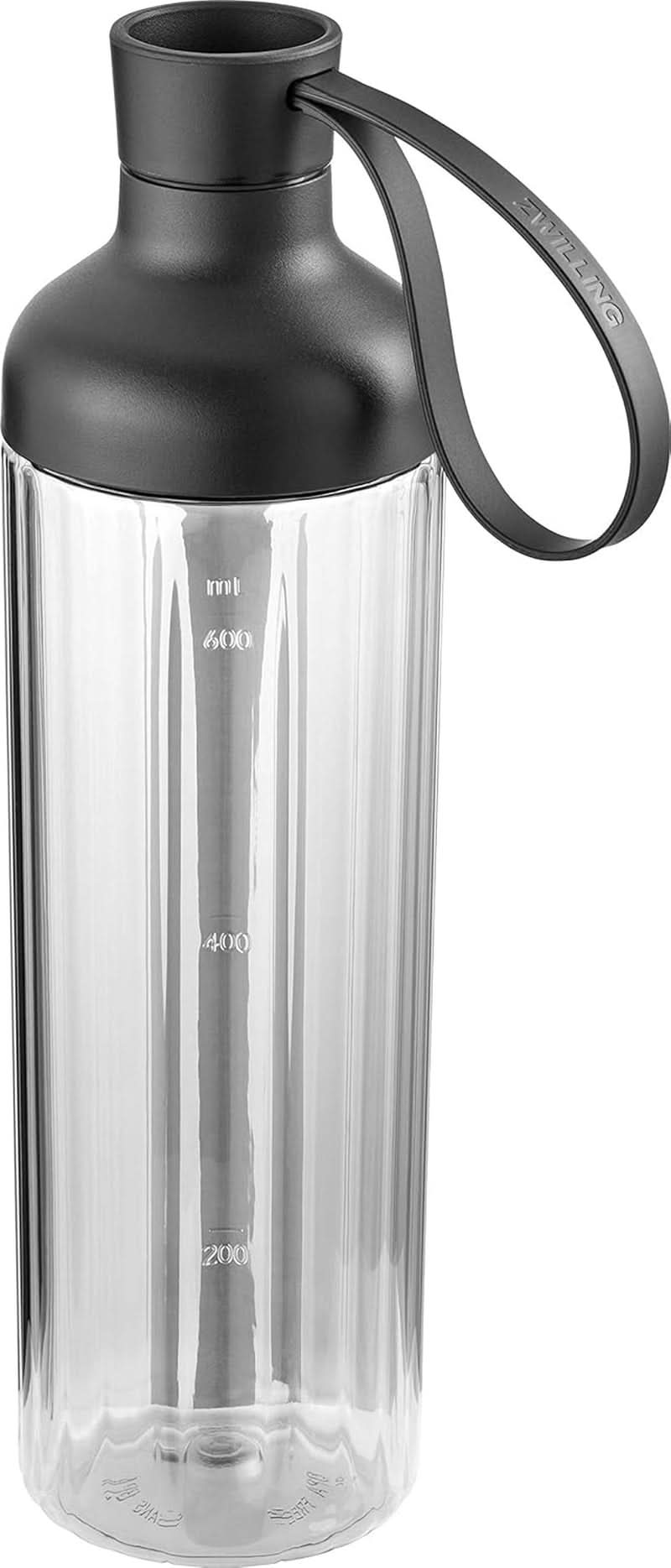ZWILLING Batidora de pie, batidora, Inkl. Trinkflasche Mit Verschluss, 600 Ml, 300 Watt, Edelstahl/Kunststoff, Schwarz Kitchen Naty Shop Zubehör Trinkflasche