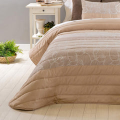 Manta Sancarlos Spring 1, color crema, para camas de 105 cm de ancho Edredones y colchas Naty Shop