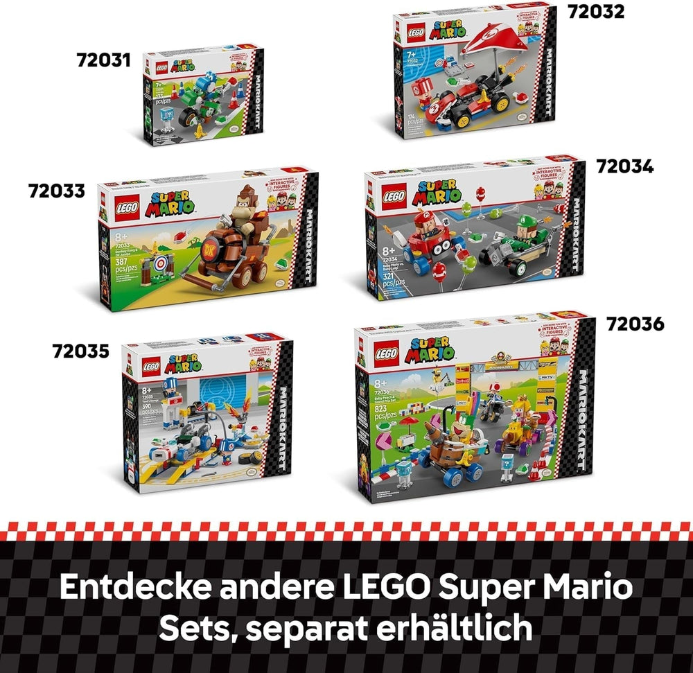 LEGO Super Mario: Mario Kart - Kart estándar, Colección Nintendo, Regalo para niños, Permite a niños, niñas y jugadores de 7 años en adelante jugar de forma independiente, Juguete de aventuras con figura de sapo 72032 Juegos de construcción Besuche den LEGO-Store