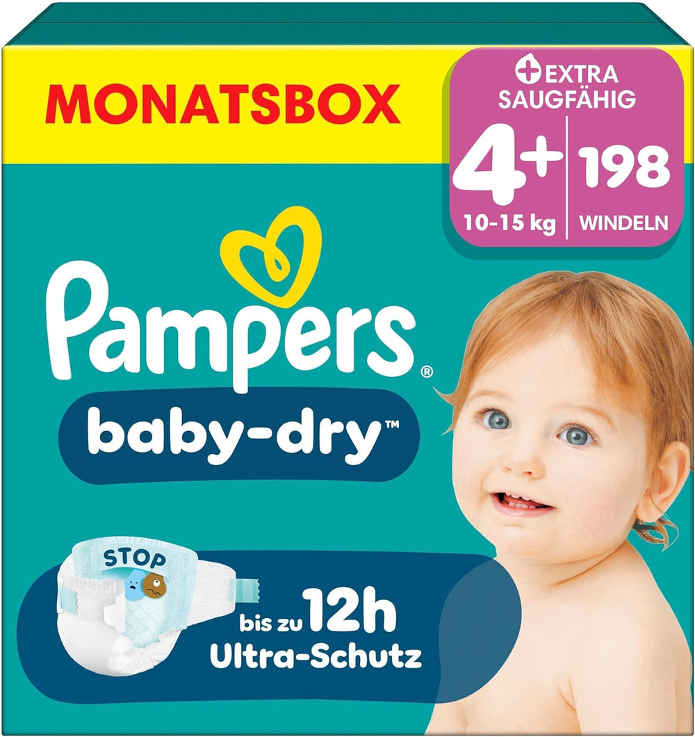 Pañales Pampers Baby-Dry talla 5, 174 pañales, 11 kg - 16 kg, hasta 100% de protección contra fugas y comodidad durante toda la noche