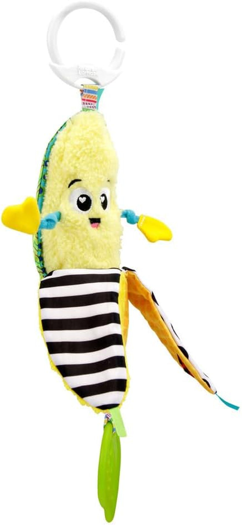 LAMAZE Bea the Banana, Clip pe cărucior și cărucior Jucărie pentru nou-născut, jucărie senzorială pentru bebeluși cu culori și sunete, jucărie de dezvoltare pentru băieți și fete cu vârsta cuprinsă între 0 și 24 de luni, galben Jucarii Bebe Naty Shop