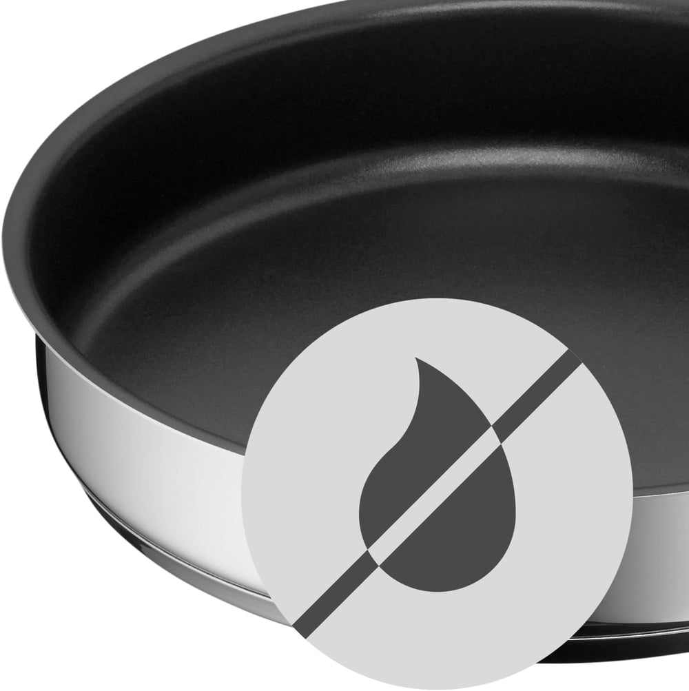 WMF Mini sartén pequeña tapada 18 cm, Cromargan en acero inoxidable pulido, inducción Ollas y Sartenes Naty Shop