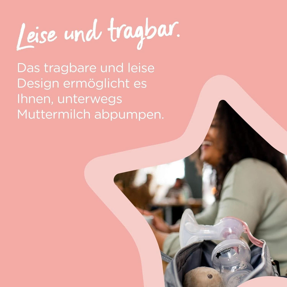 Tommee Tippee Made for Me Manuelle Einzel-Milchpumpe, Starke Saugkraft, Ergonomischer Griff, Tragbare Und Leise Milchpumpe, Samt Babyflasche Accesorios Alimentación y lactancia Bebe Naty Shop
