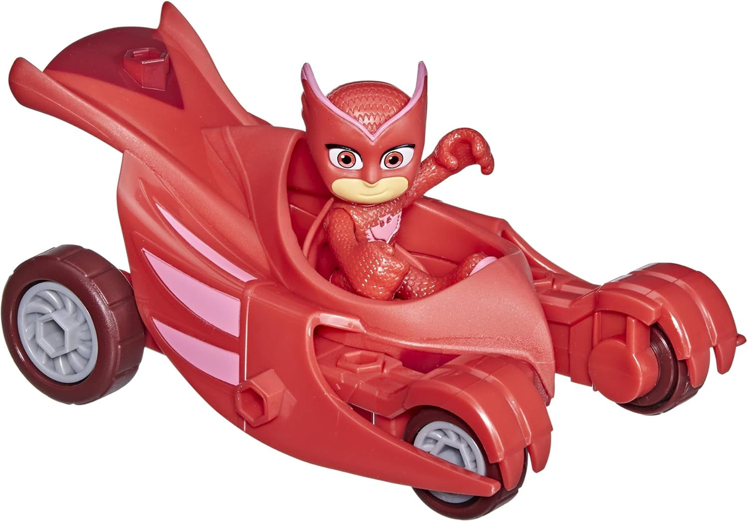 Jucărie preșcolară PJ Masks Owl Glider, vehiculul lui Eulette cu Eulette Action Figure Pentru copii cu vârsta peste 3 ani, ambalaj reciclabil, Action figures Naty Shop