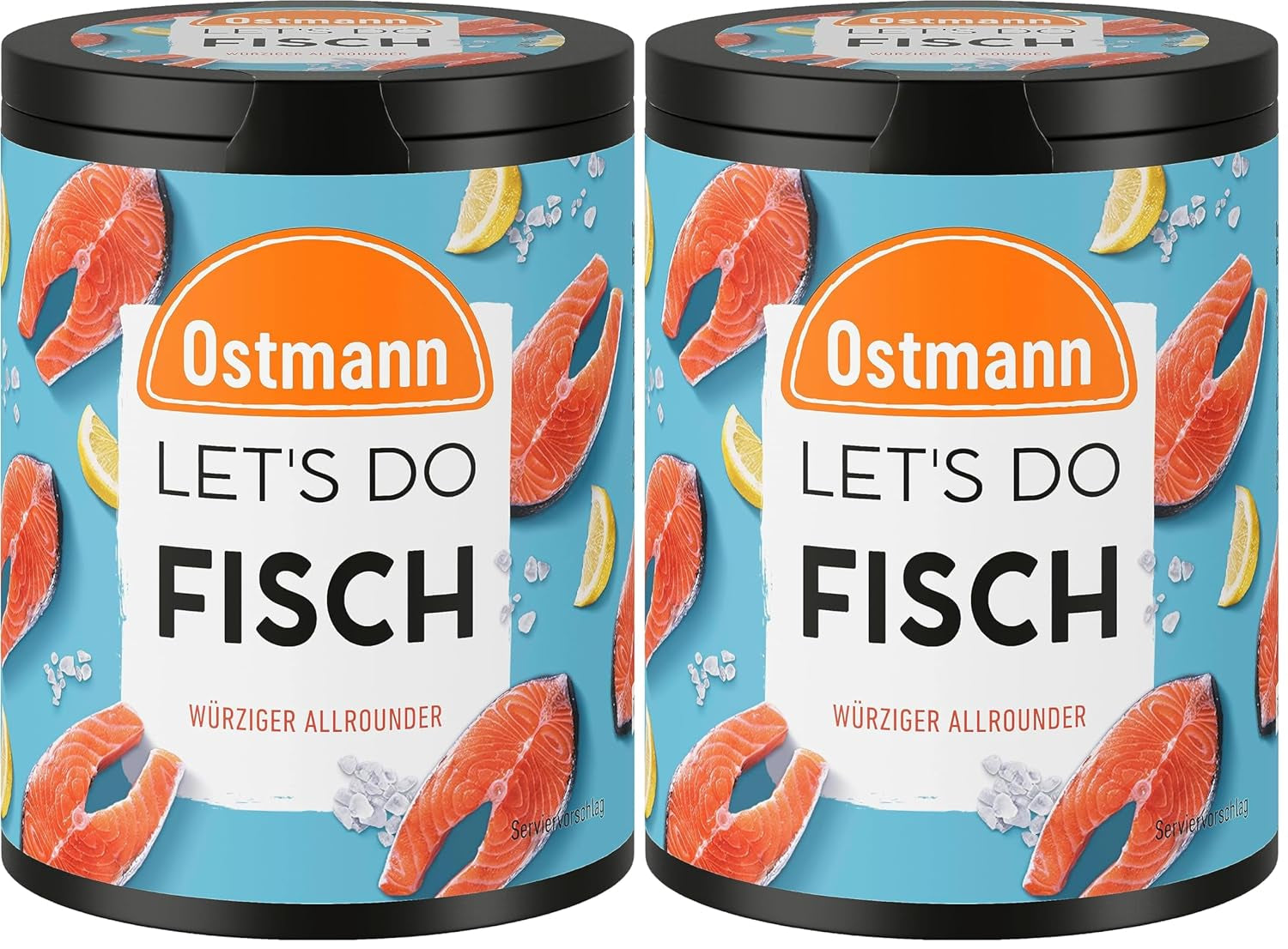Ostmann Gewürze - Let's Do Fisch Allrounder | Gewürzsalz für Bratfisch, Flammlachs und Meeresfrüchte | Würziger Allrounder con Mostaza, Limón y Eneldo | 85 g en barra de reciclaje Metalldose