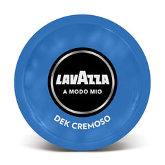 Lavazza A Modo Mio Dek Cremoso, 256 Kaffeekapseln, für einen entkoffeinierten Espresso mit aromatischen Noten von Mandeln und Canditis, 100% Arabica, Intensität 7/13, mittlere Röstung, 16 Packungen