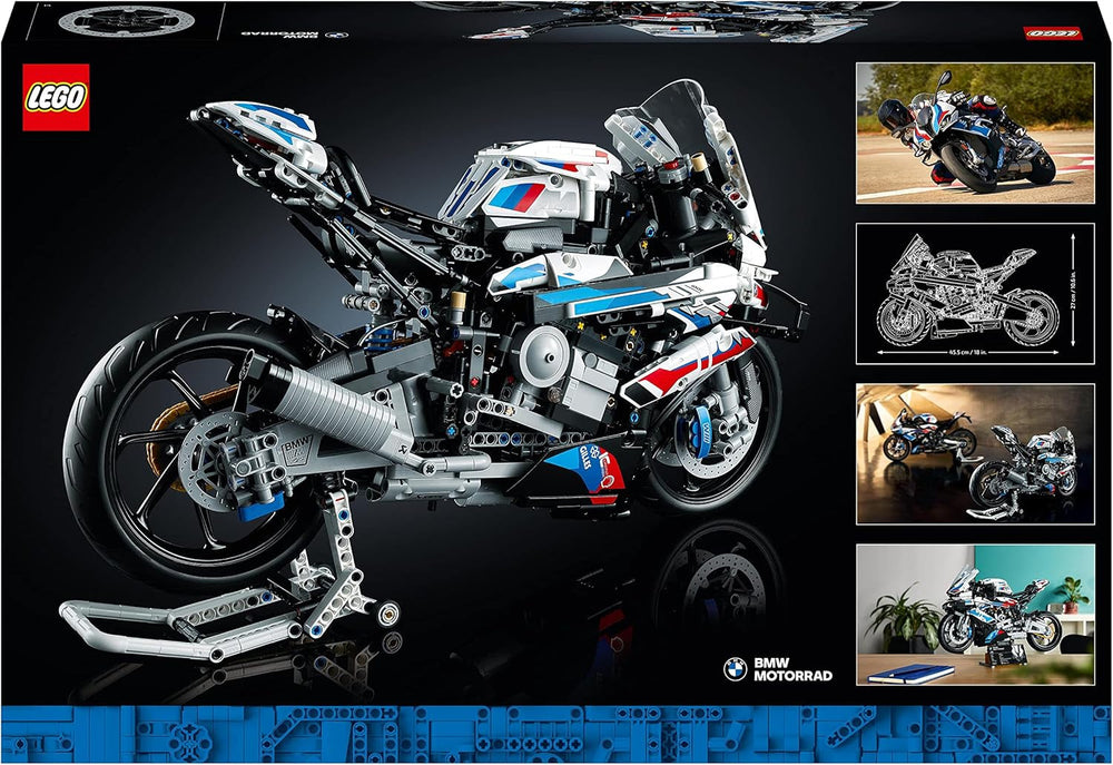 LEGO Technic Modelo de motocicleta BMW M 1000 RR, kit de modelo para adultos, set como regalo artesanal para hombres y mujeres, decoración del hogar o la oficina, 42130 Kits de construcción Besuche den LEGO-Store