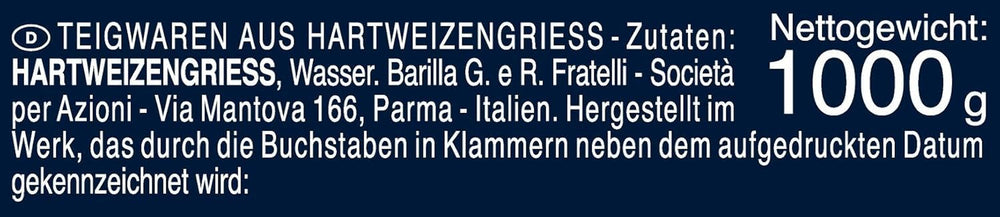 Barilla Selezione Oro Chef Orecchiette Pugliesi, paquete de 9 (9 x 1 kg)