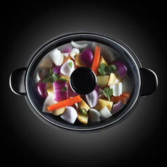Russell Hobbs Olla de Cocción Lenta, 3,5 Litros Antiadherente, Acero Inoxidable, 3 Ajustes de Temperatura y Función Mantener Caliente, Olla de Cocción Lenta 160W Naty Shop