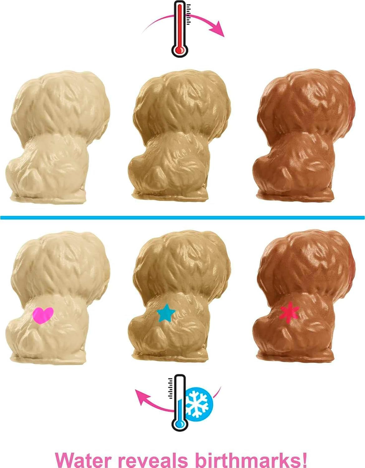 Barbie HCK76 - Welpen-Spielset mit Barbie-Puppe (ca. 29 cm, dunkelbraune Haare), Hündin, die Welpen gebären kann, 3 Welpen & Pflegezubehör, Spielzeug Geschenk für Kinder von 3 bis 7 Jahren