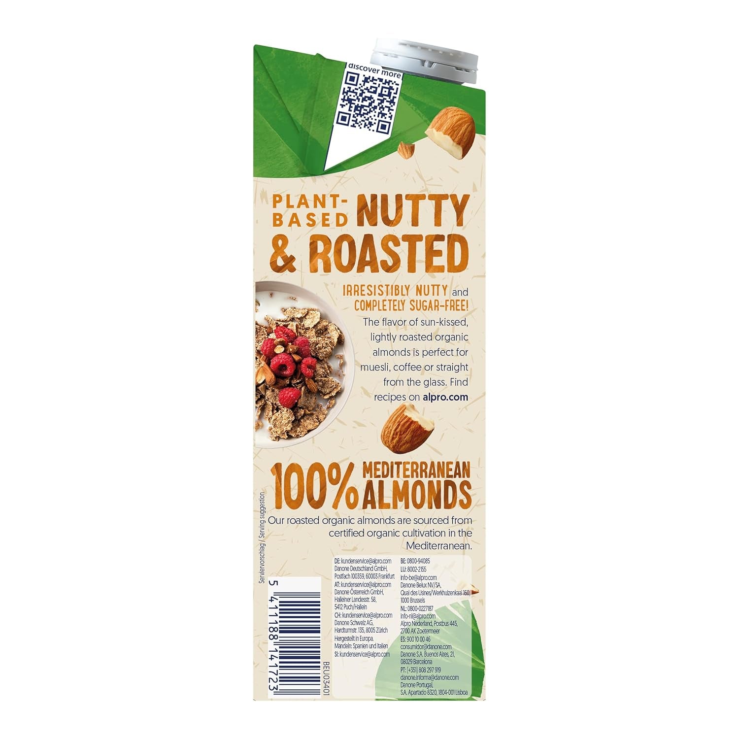 Alpro Bio Mandeldrink sin Zucker - 8 x 1 l