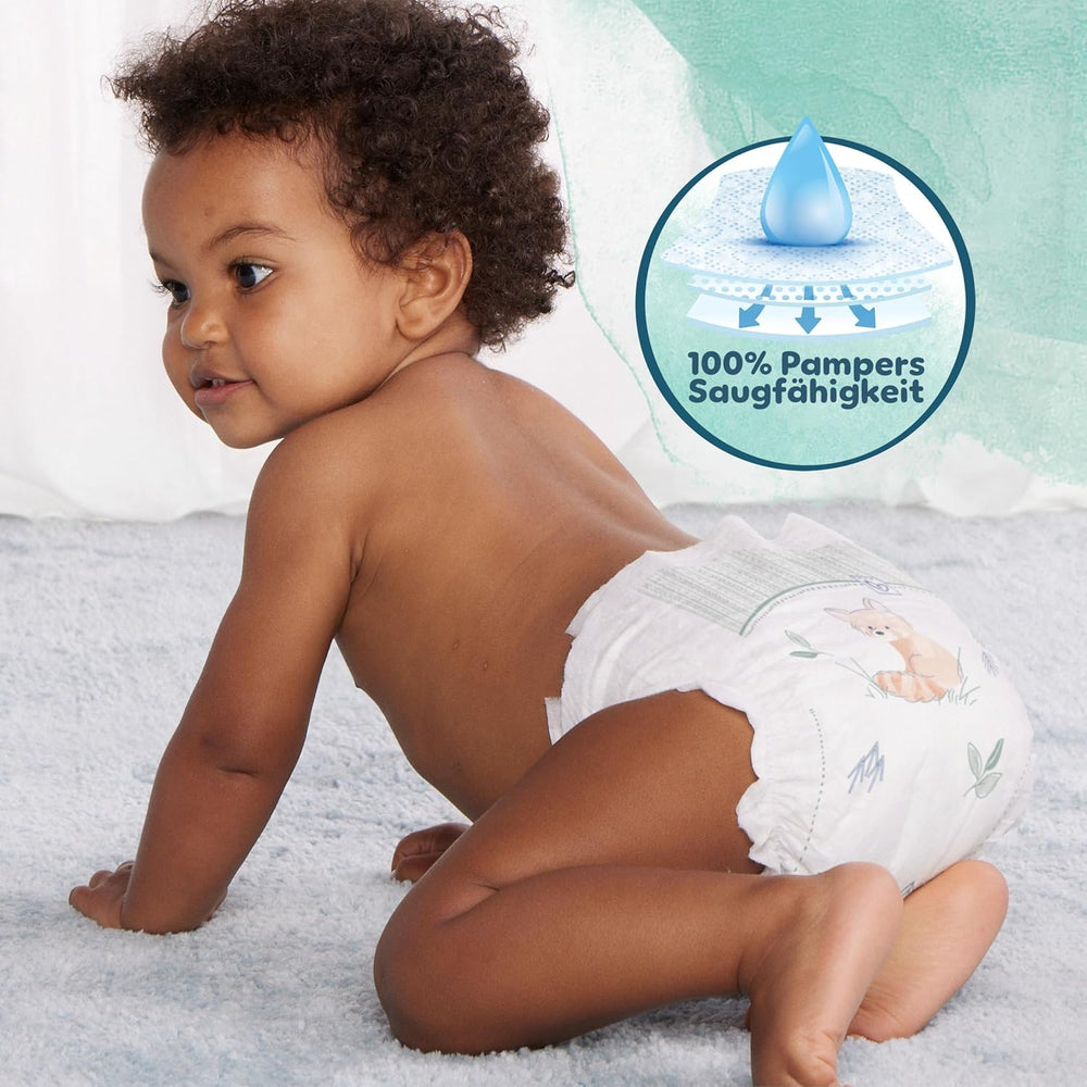 Pañales Pampers Harmony talla 4, 174 pañales, 9 kg-14 kg, protección suave para la piel con 100% protección Pampers