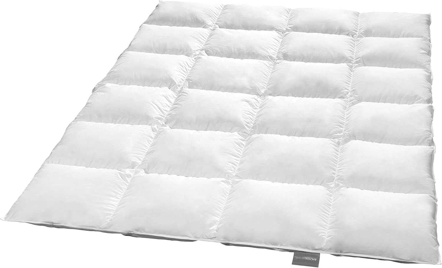 Traumnacht Basic Edredón de plumas ligero con plumón blanco nuevo (60%) y plumas (40%), DIN EN 12934, 135 X 200 cm, certificado Down Pass y Oeko-Tex, producido según el estándar de calidad alemán Edredones y edredones Naty Shop 90 por ciento plumón / 10 por ciento plumas Cálida manta de invierno 220 X 240