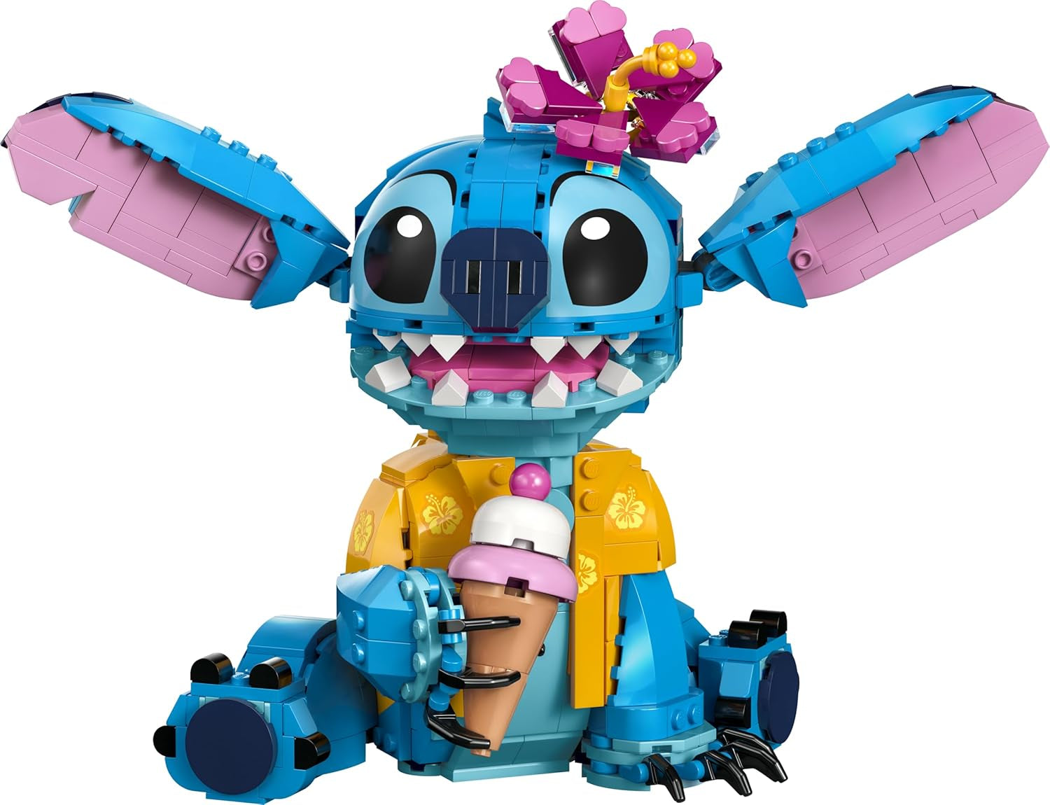 Lego | Disney Stitch Spielzeug - Figur zum Spielen und Sammeln mit Einer Eistüte und Einer decorativoen Blume - Geschenk für Mädchen, Jungen und Lilo & Stitch Filmfans ab 9 Jahren - 43249