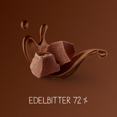 Barras de chocolate negro 72% – 5 x 100 g – Los mejores cuadrados de chocolate negro – Chocolate envuelto en lámina de oro