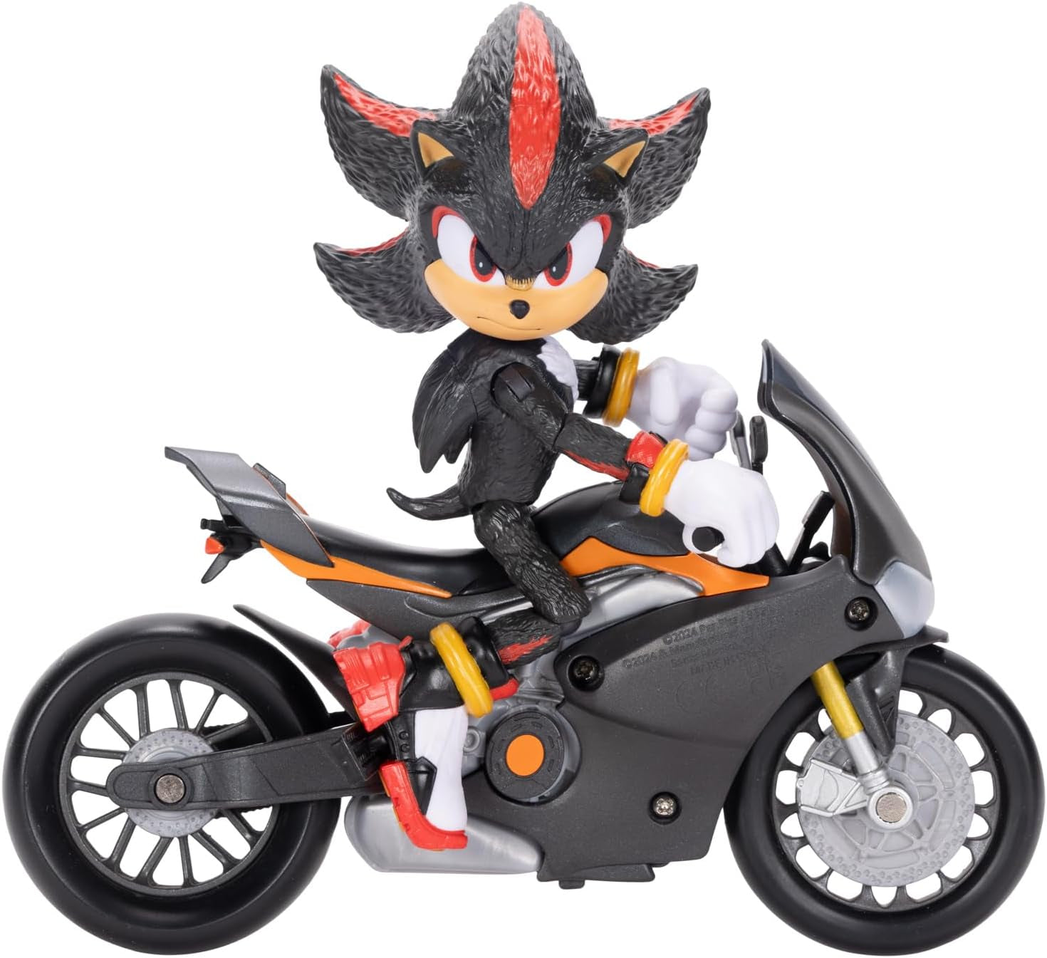 Sonic 3 The Movie Shadow Figure, 15 Cm, Movable, Inclusiv Shadow Mobile de la Jakks Pacific, Acoustic, Negru Action figures Naty Shop Titlu implicit
