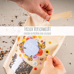 100 g de semillas de mariposa para un prado de flores coloridas - Mezcla de semillas de flores silvestres coloridas y ricas en néctar para mariposas