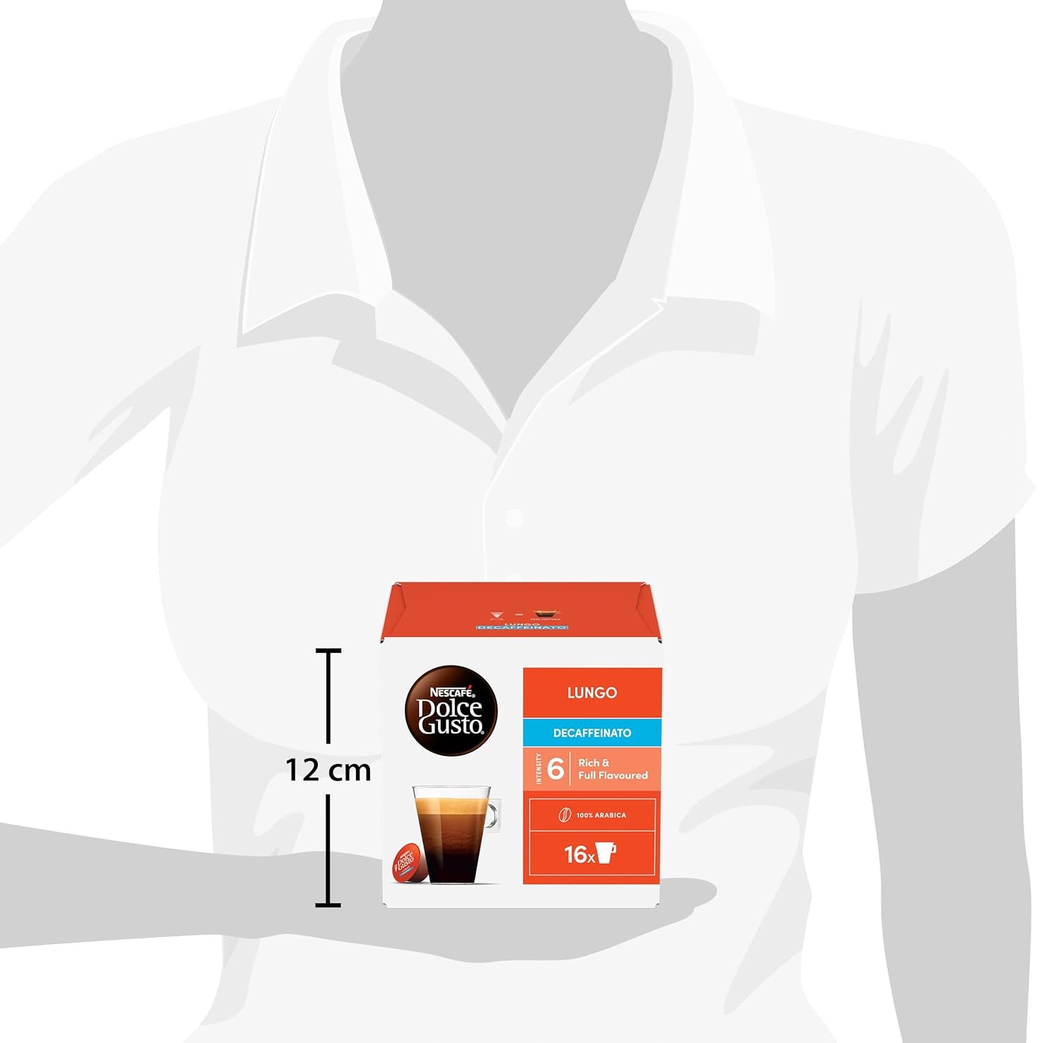 NESCAFÉ DOLCE GUSTO Lungo Decaffeinato Kaffeekapseln 3er Pack (3 x 16 Kapseln)