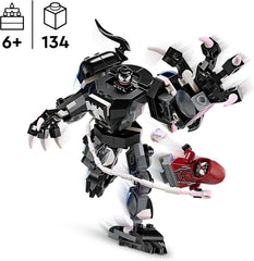 LEGO Marvel Venom Mech vs. Miles Morales Figuras de acción móviles para niños Set de Spider-Man con minifiguras de duelo de superhéroes Juguete de regalo para niños y niñas 6 años 76276 Juegos de construcción Besuche den LEGO-Store