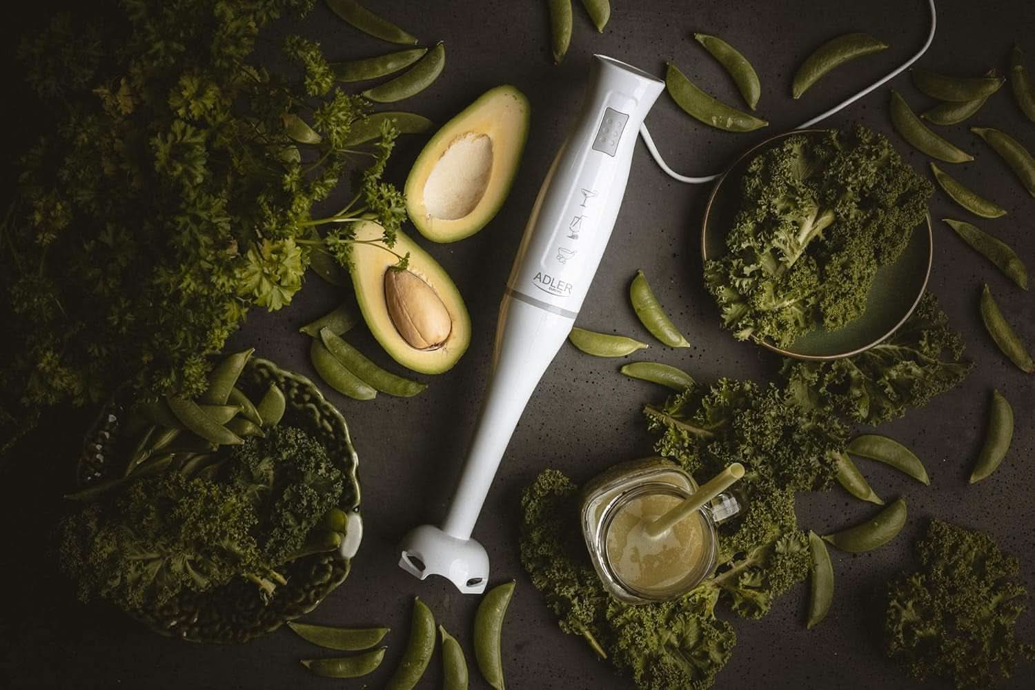 Adler AD4622 Batidora, plástico, blanco Cocina Naty Shop