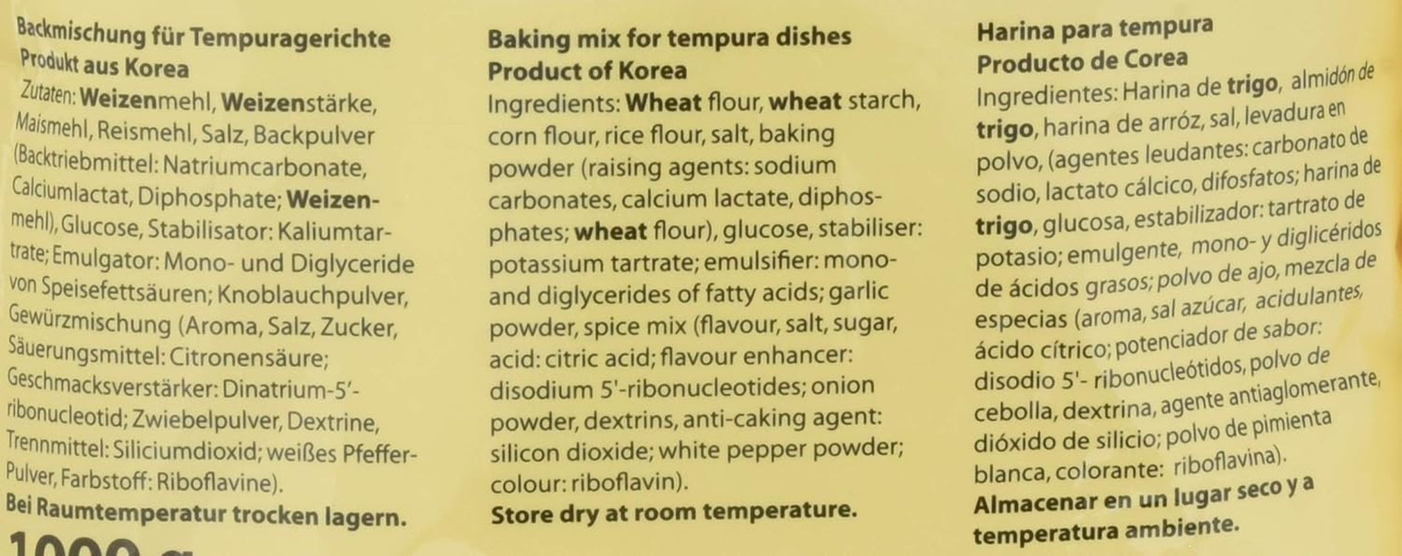 Backmischung Für Tempura Gerichte, 5Er Pack (5 X 1 Kg) Mezcla para hornear y cocinar Naty Shop