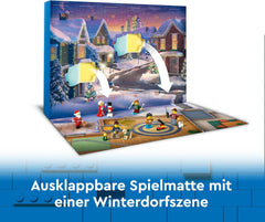 LEGO City Calendario de Adviento 2024, Regalo de Adviento para niños a partir de 5 años, 24 sorpresas, minifiguras con monos navideños, Papá Noel y la Señora Papá Noel, regalo de Navidad 60436 Juegos de construcción Besuche den LEGO-Store