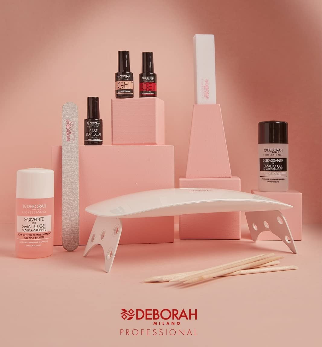 Esmalte de uñas semipermanente Milano Professional, núm. 21 Borgoña, efecto voluminizador, duradero, para uñas intensas y brillantes, 4,5 ml